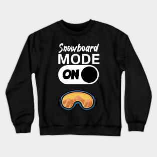 Snowboard mode on Crewneck Sweatshirt